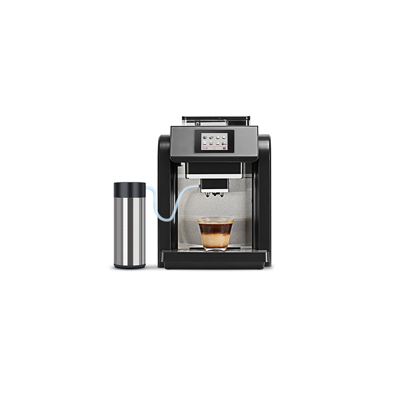 ES317 Fully Automatic Espresso Machine，Milk Frother,Built-in Grinder，Intuitive Touch Display ，7 Coffee Varieties for Home, Office,and more