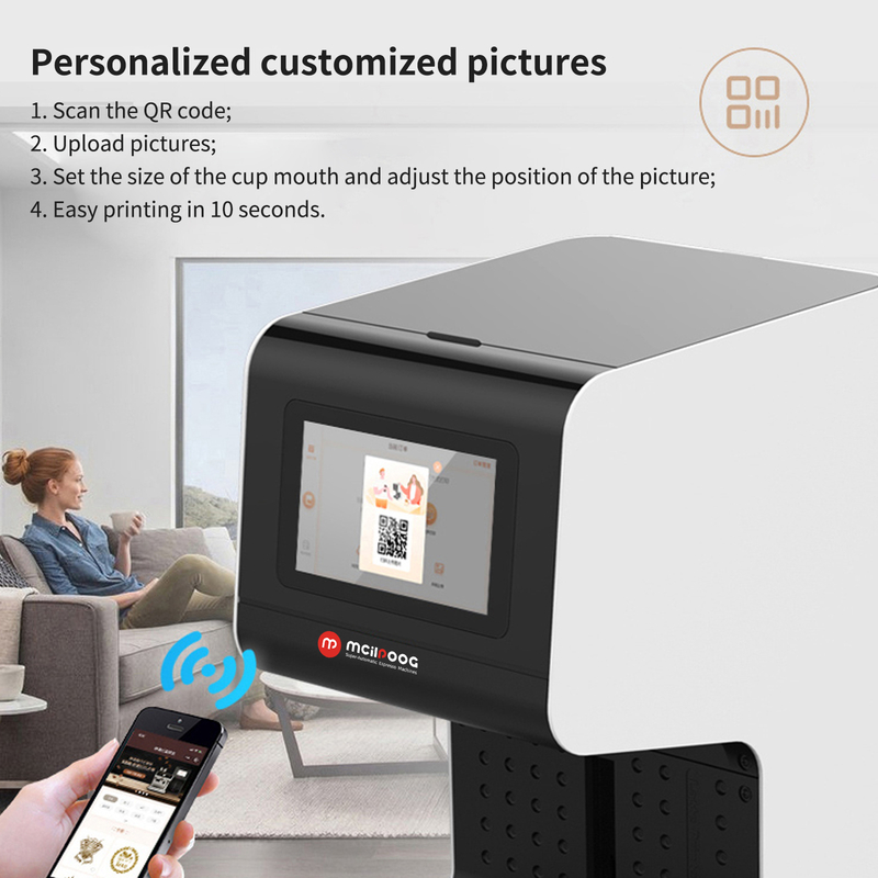 LAP-200D 3d Latte Art Coffee Printer Machine Digital Inkjet WIFI Photo Printing Machine DIY