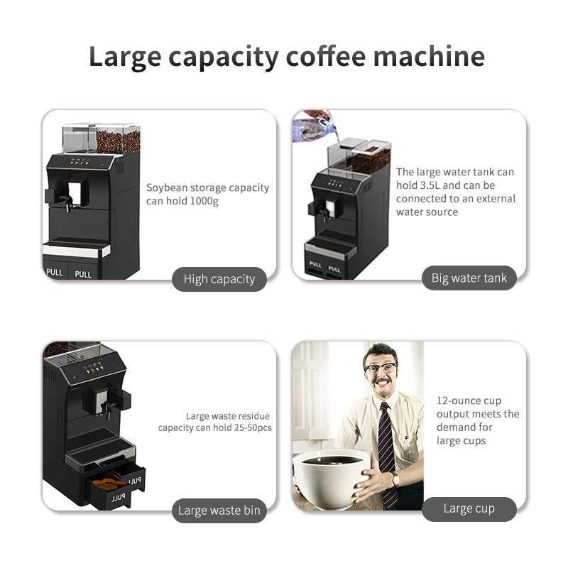 Mcilpoog WS-101 Business super automatic coffee machine Touch screen quickly make coffee