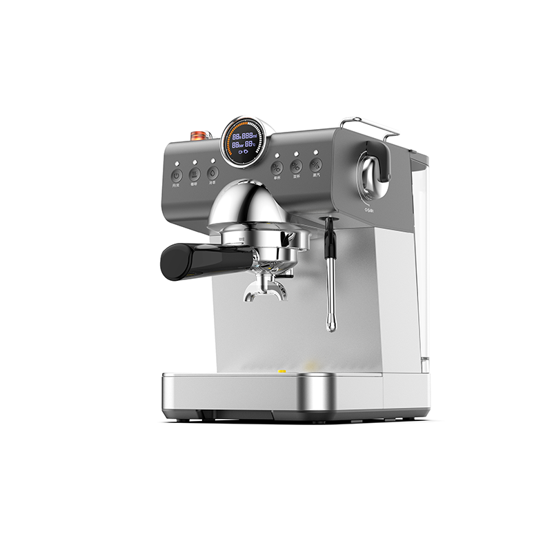 WS570E Espresso Machine 20 Bar，Compact Coffee Maker with Steam Milk Frother&Iced Coffee，Barista Cappuccino Latte Machine with LCD Display，Gift for Coffee Lover