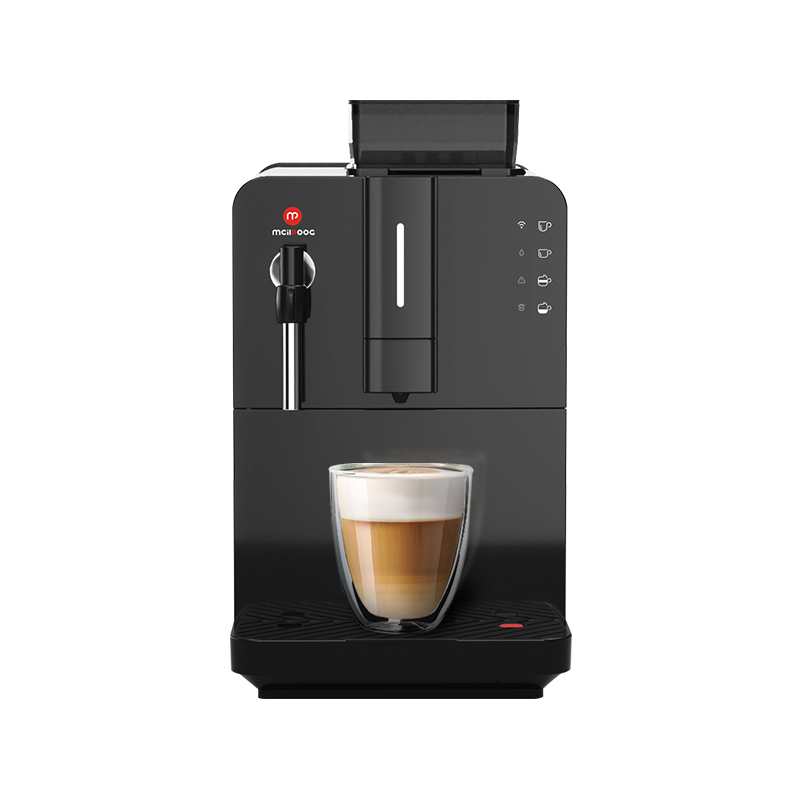  Hi 05 Super Automatic Espresso Coffee Machine，Bean To Cup Fully Automatic Espresso Machine with Grinder,Easy To Use Wifi Refrigeration refrigerator Coffee Maker with Milk Frother.19 Bar Barista P