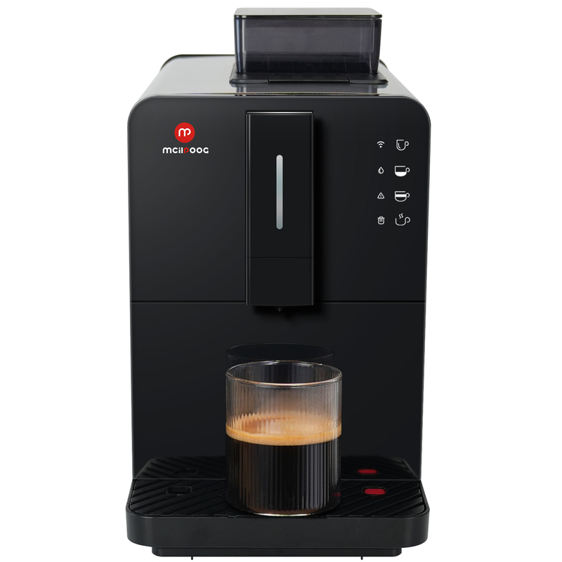 (Hi 01 Super Automatic Espresso Coffee Machine，Bean To Cup Fully Automatic Espresso Machine with Grinder,Easy To Use Wifi Touch Screen Coffee Maker with Milk Frother.19 Bar Barista Pump