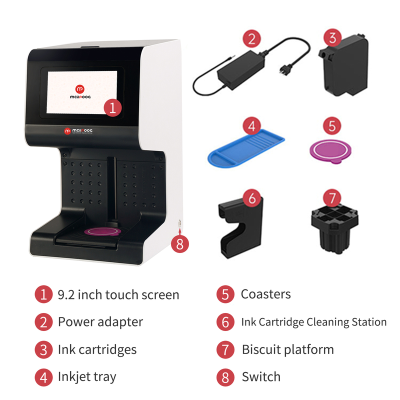 LAP-200D 3d Latte Art Coffee Printer Machine Digital Inkjet WIFI Photo Printing Machine DIY
