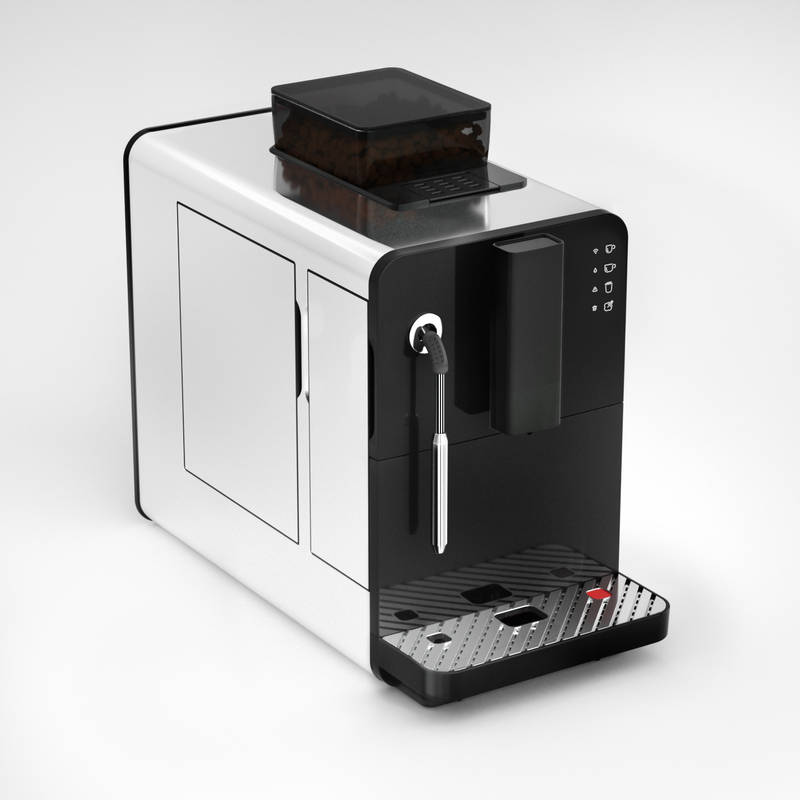Hi 02 Super Automatic Espresso Coffee Machine，Bean To Cup Fully Automatic Espresso Machine with Grinder,Easy To Use Wifi Coffee Maker with Milk Frother.19 Bar Barista Pump
